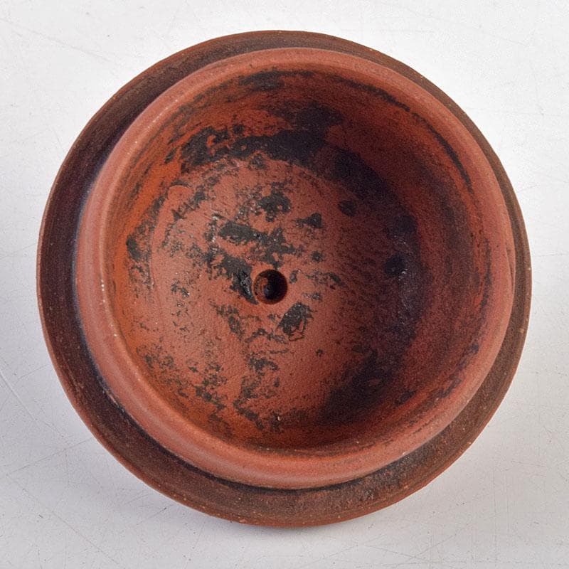 中国　孟臣製　清泉石上流　紫砂　朱泥　急須　茶壷　C　R9043