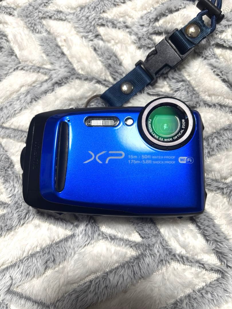 【美品】FUJIFILM FINEPIX 防水デジタルカメラ XP80 ブルー