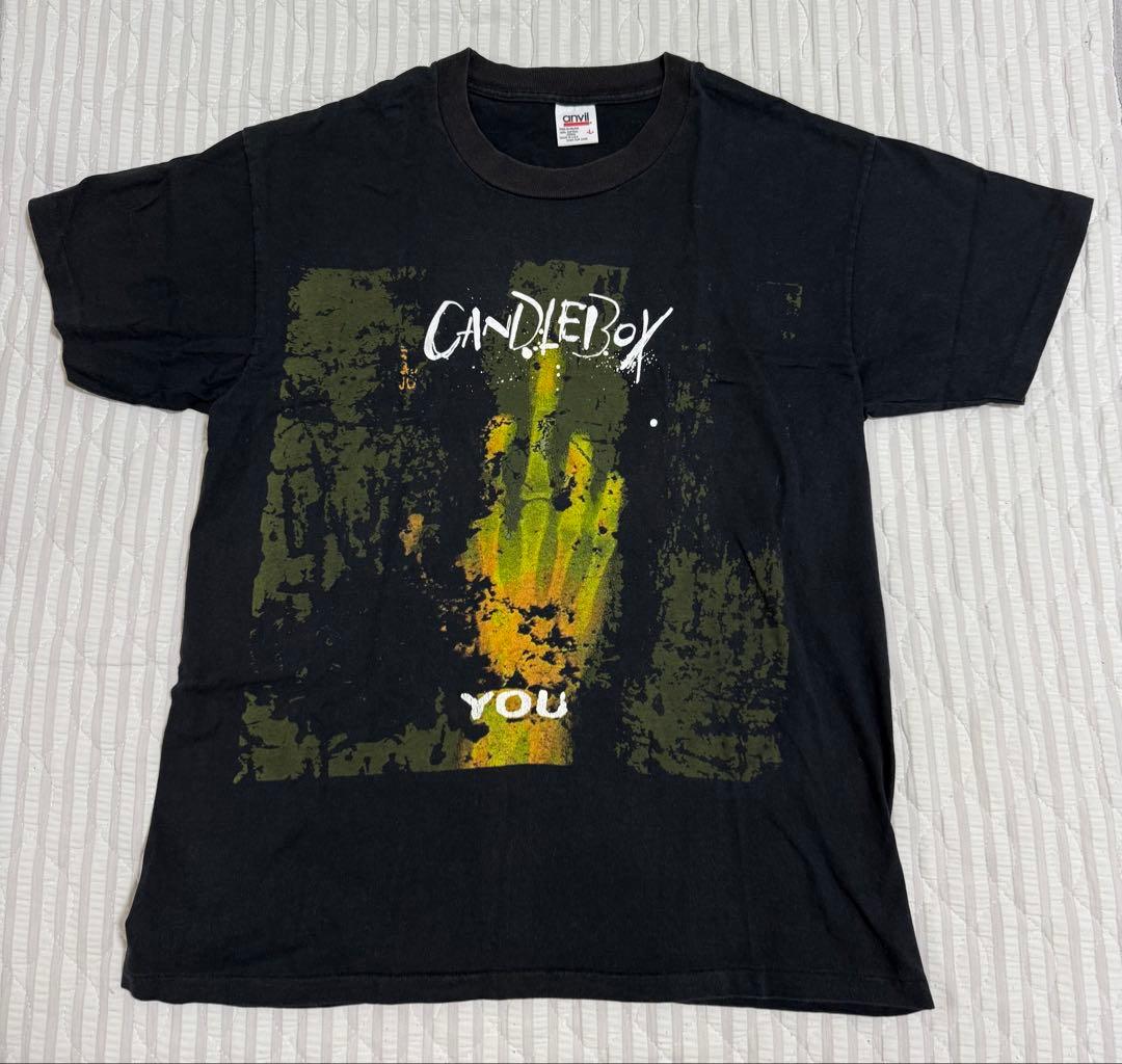 激レア 90s ヴィンテージ CANDLE BOX You Tシャツ 黒 USA