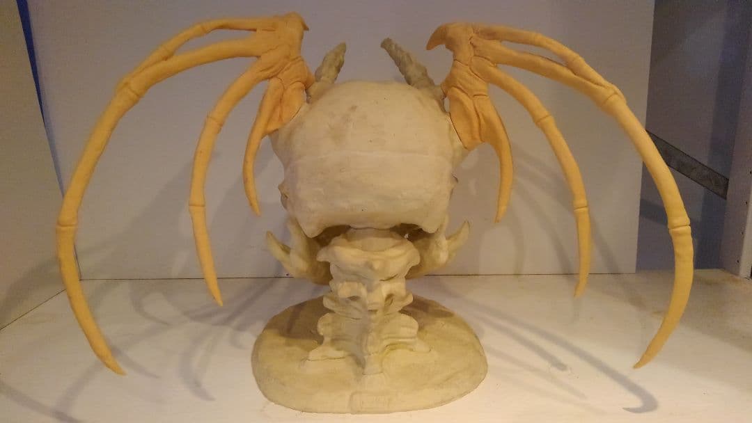 激レア　フューチャーモデルズ　デビルマン　スカル　1/1  佐川博士　制作途中品