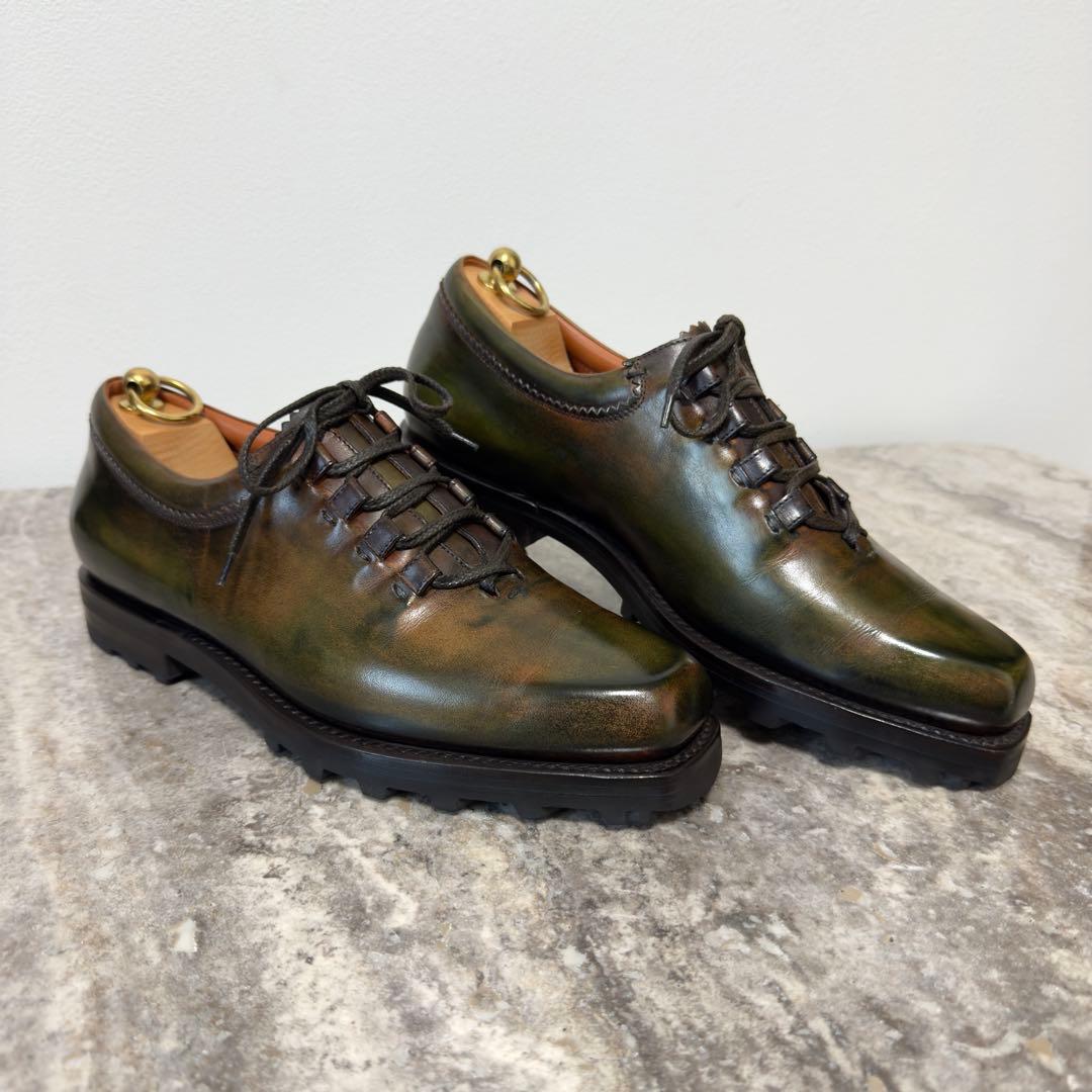 特注 定価36.6万円 ベルルッティ ニューウルティマ パティーヌレザーシューズ