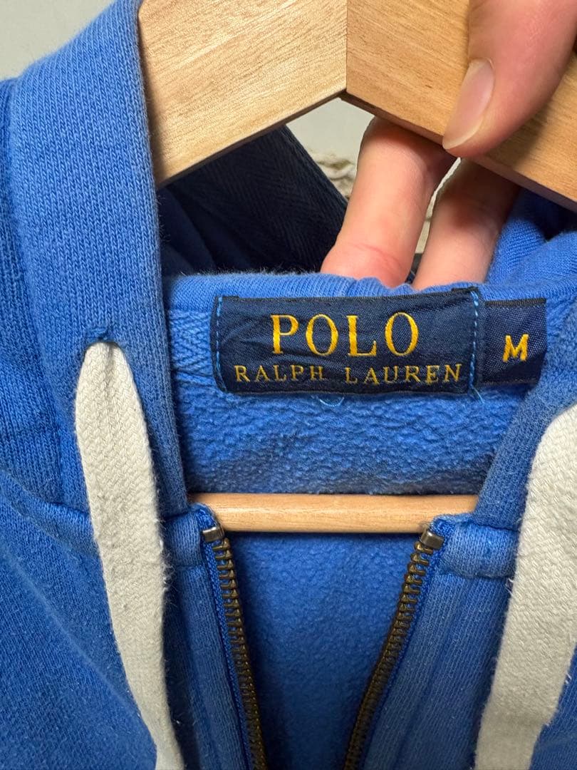 Polo Ralph Lauren M フルジップパーカー 青