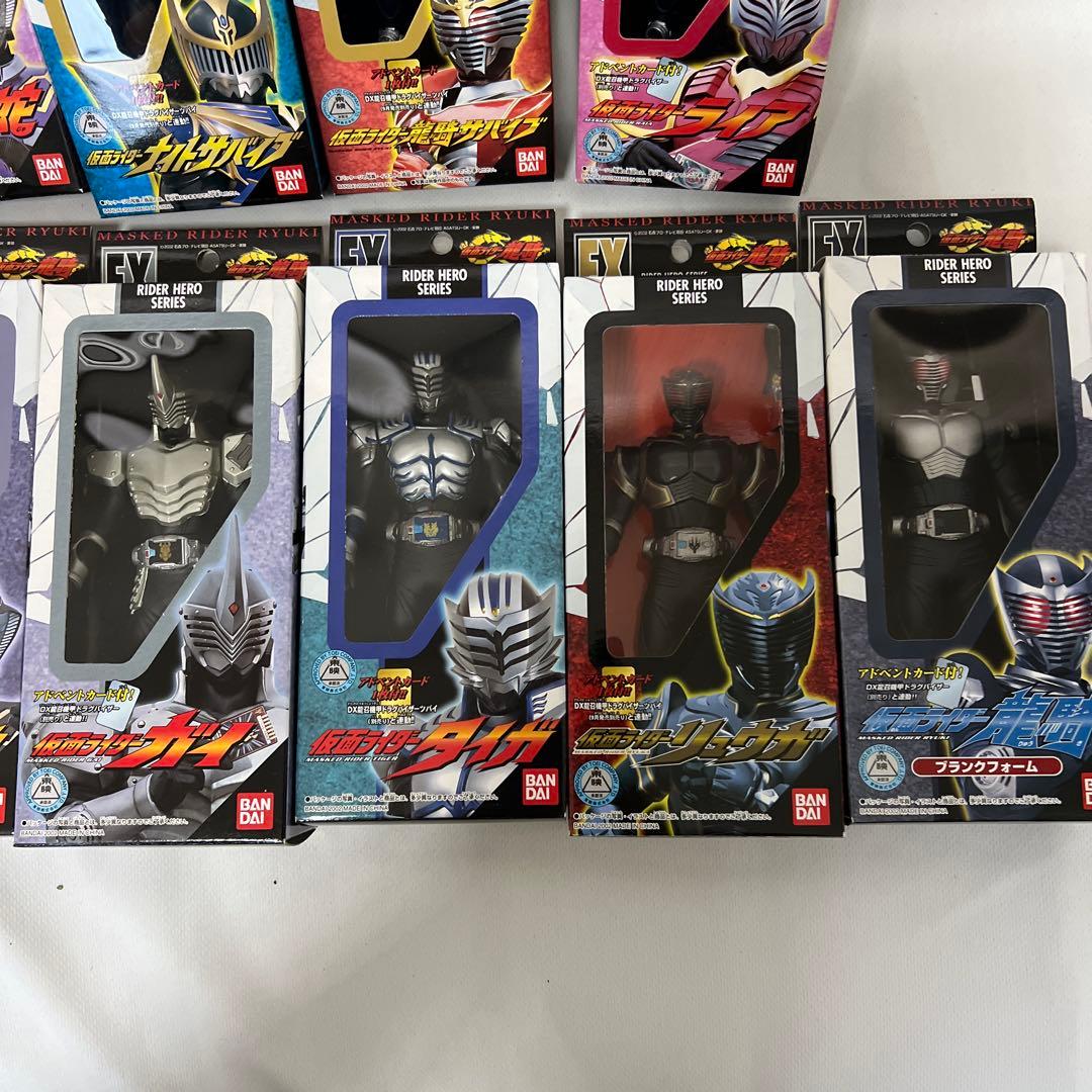 新品未開封　ライダーヒーローシリーズ　仮面ライダー龍騎　まとめ売り