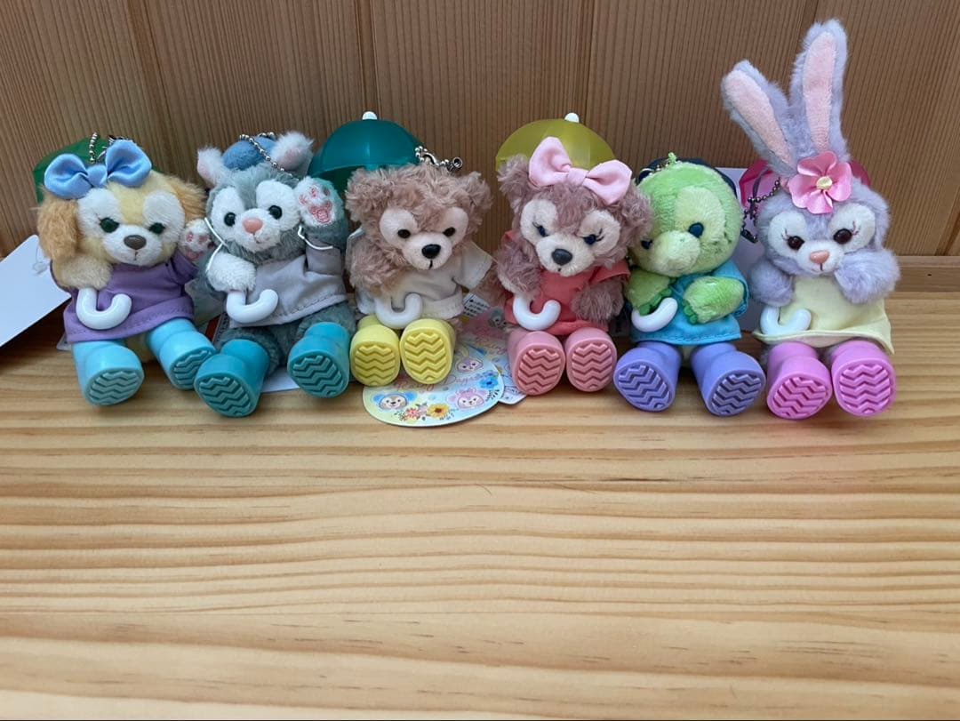 【新品】東京ディズニーシー ダッフィー ぬいぐるみ ストラップ 6体セットタグ付