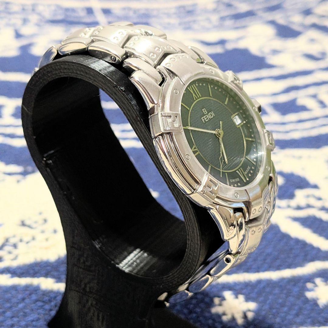 美品 FENDI 3500G　腕時計 スイス製 青文字盤　クォーツ　ZUCCa