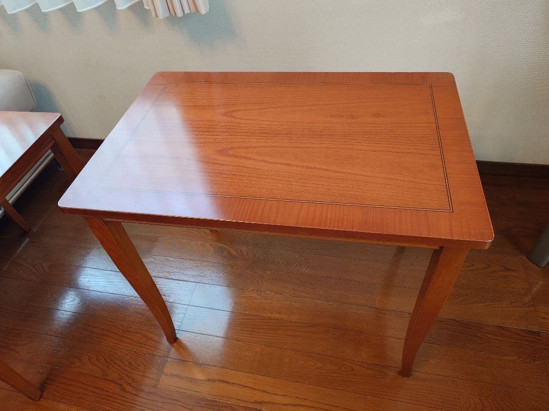 お値下げ！〈セルバ社〉イタリア家具☆木製ネストテーブル 3段式 ブラウン