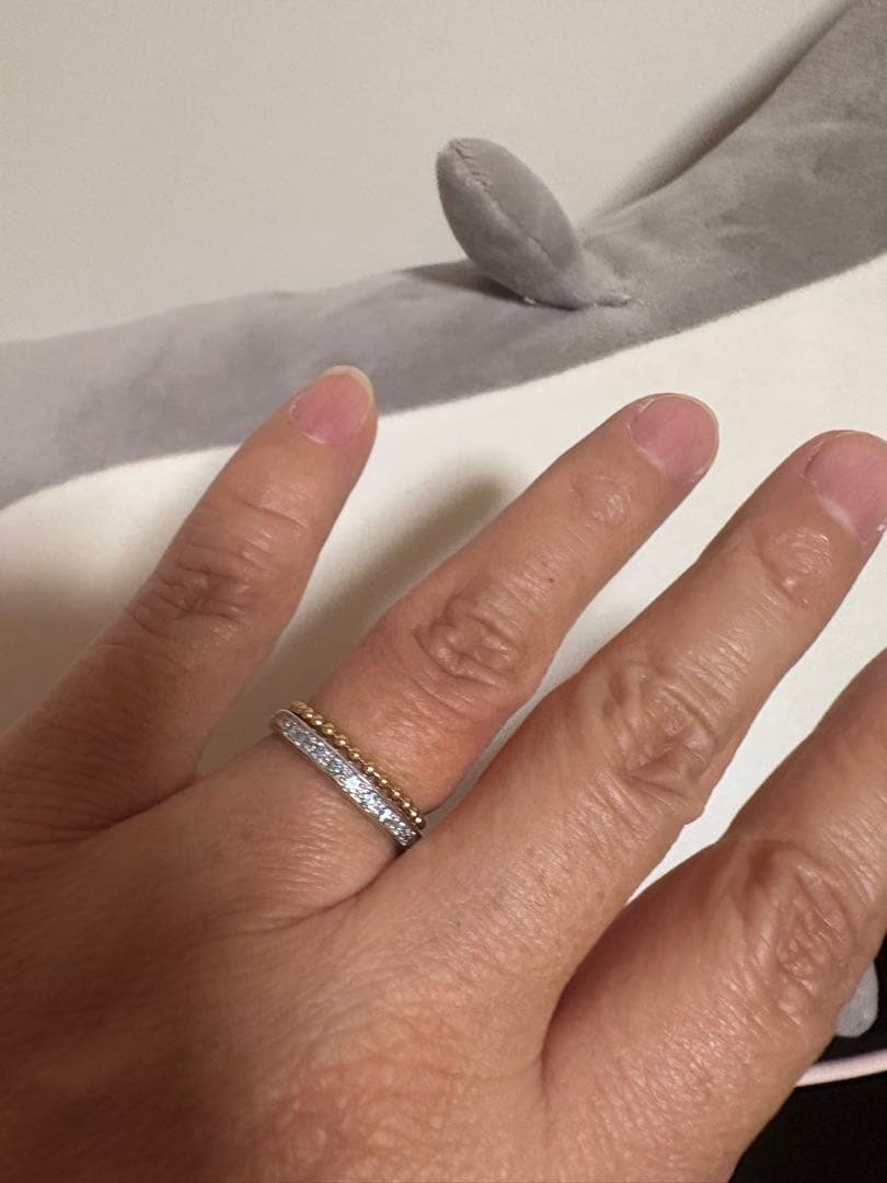 Eccellente アイスブルーダイヤ プラチナリング 新品仕上げ