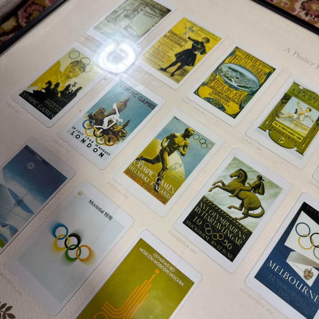 Panasonic オリンピック公式テレホンカード風22枚額装ポスター