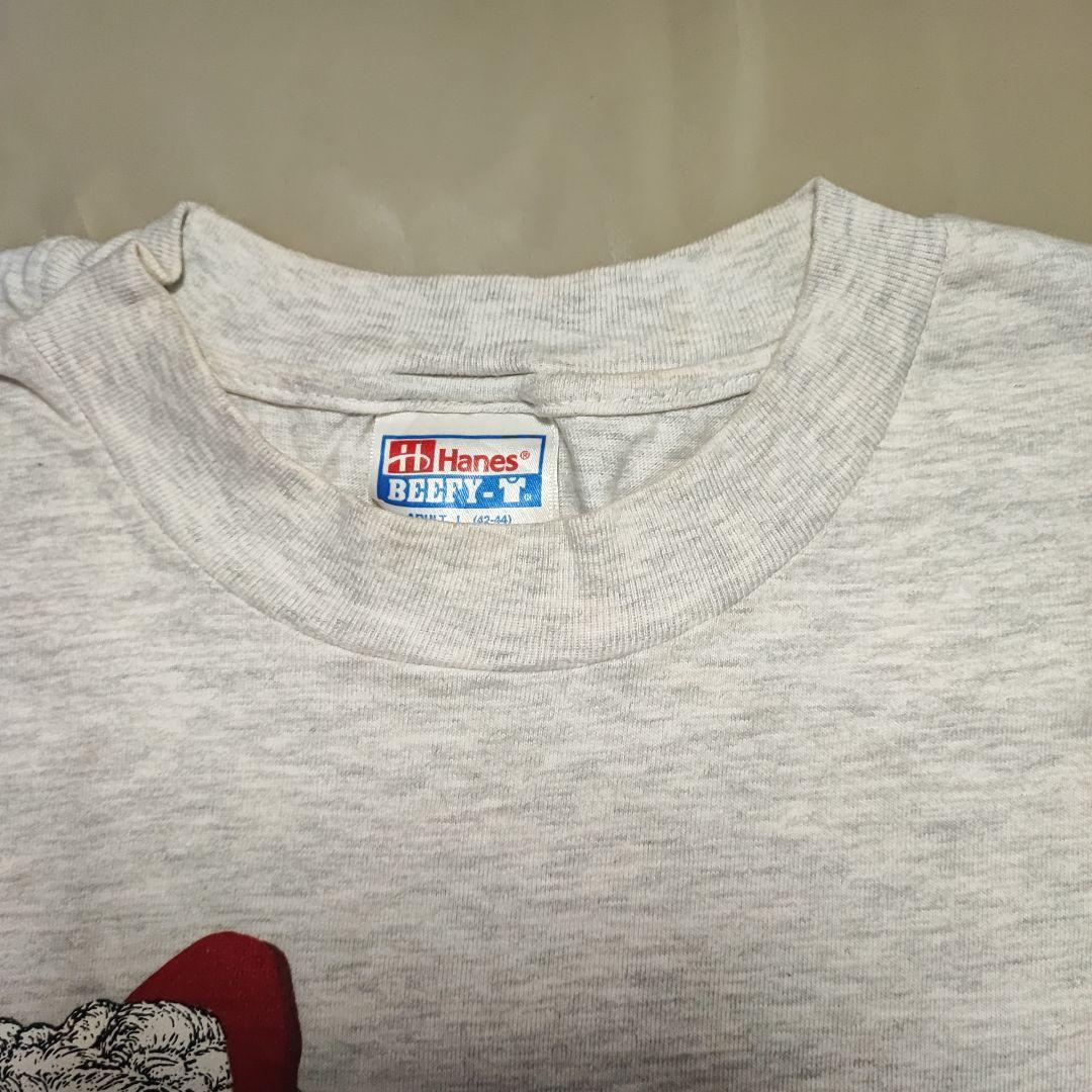 90年代 J.S.BACH バッハ Tシャツ ヘインズ　両面プリント グレー