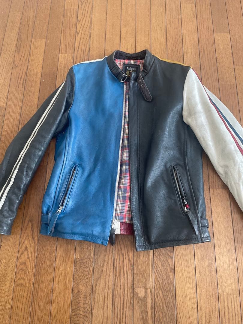 schottシングルライダース クラッシックレザー L