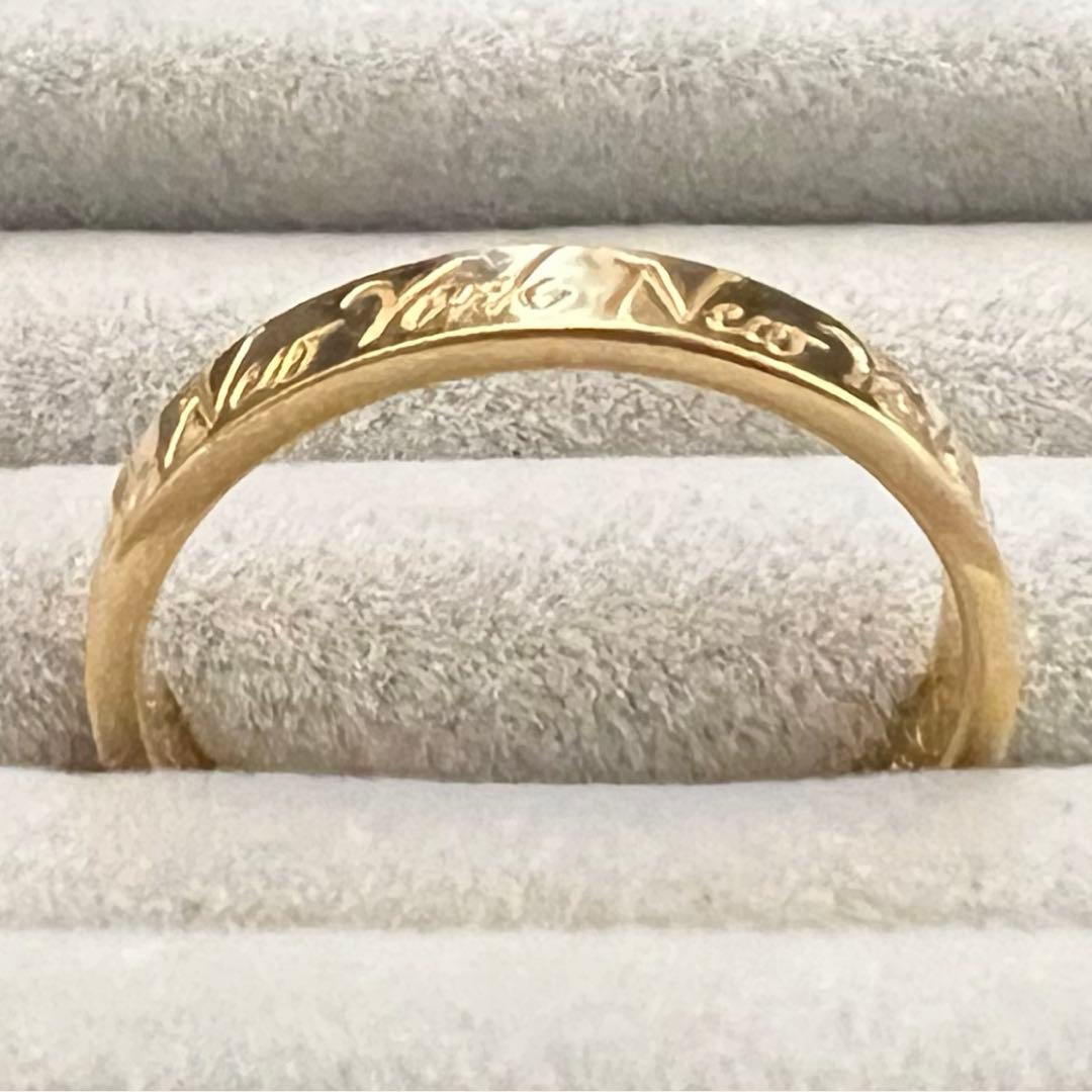 ティファニー　ノーツナローリング　ゴールド 美品