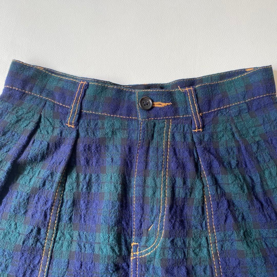 【美品】トリココムデギャルソン　サルエルパンツ　ブラックウォッチ　AD2015