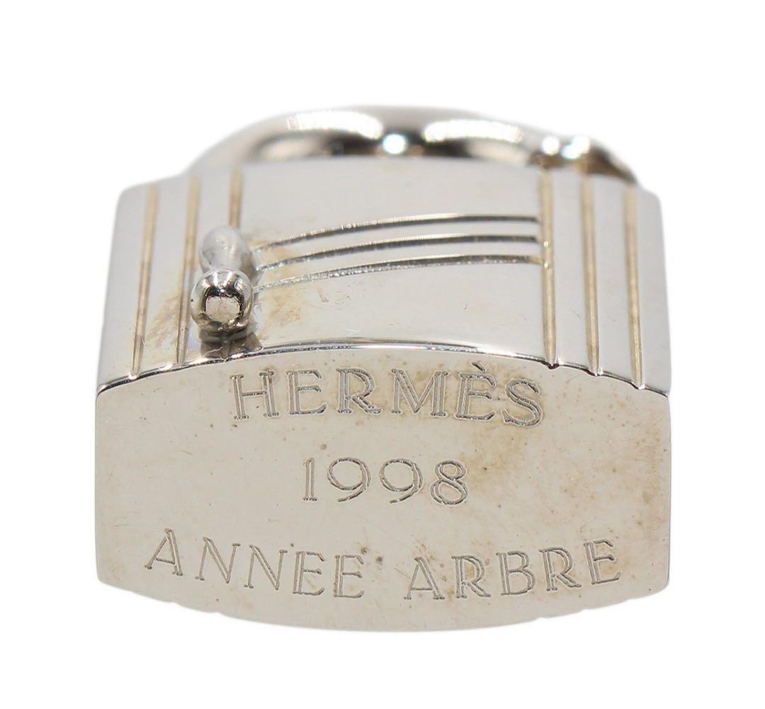 Q2048 美品 エルメス カデナ 南京錠 チャーム