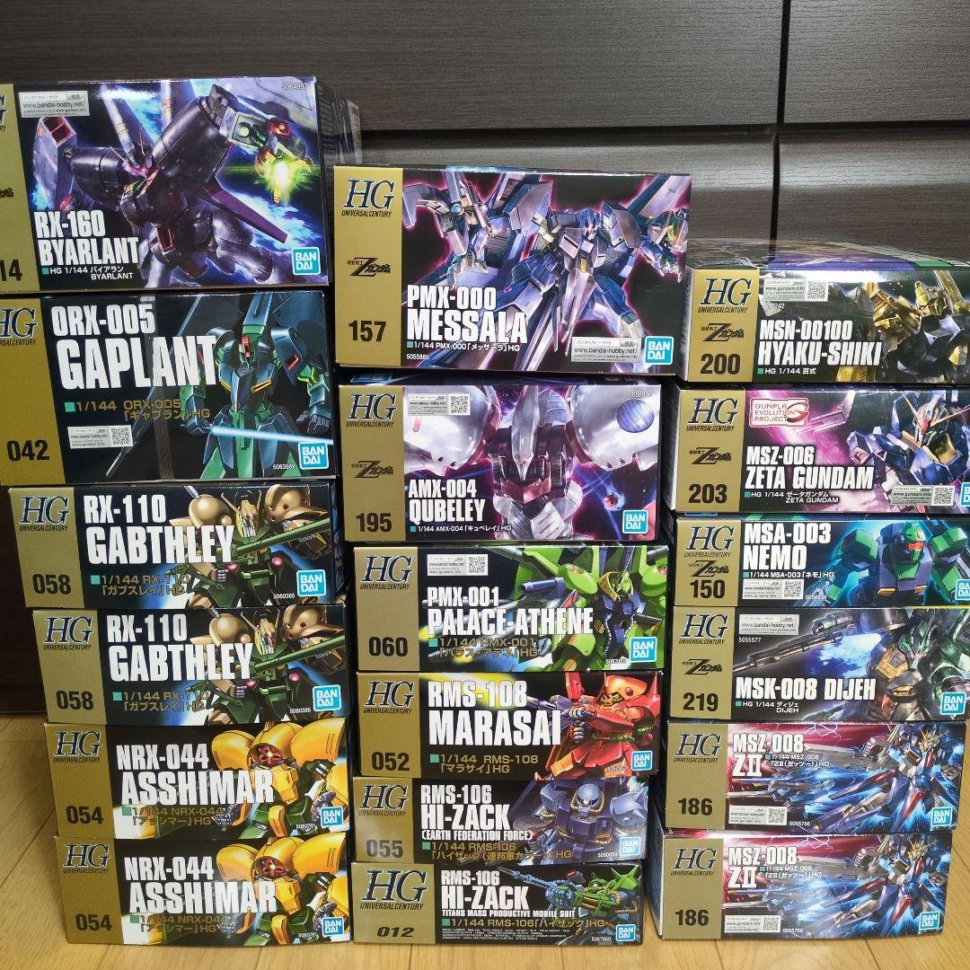 HG ガンプラまとめ売り（Zガンダム系） 15種18点　メッサーラ他