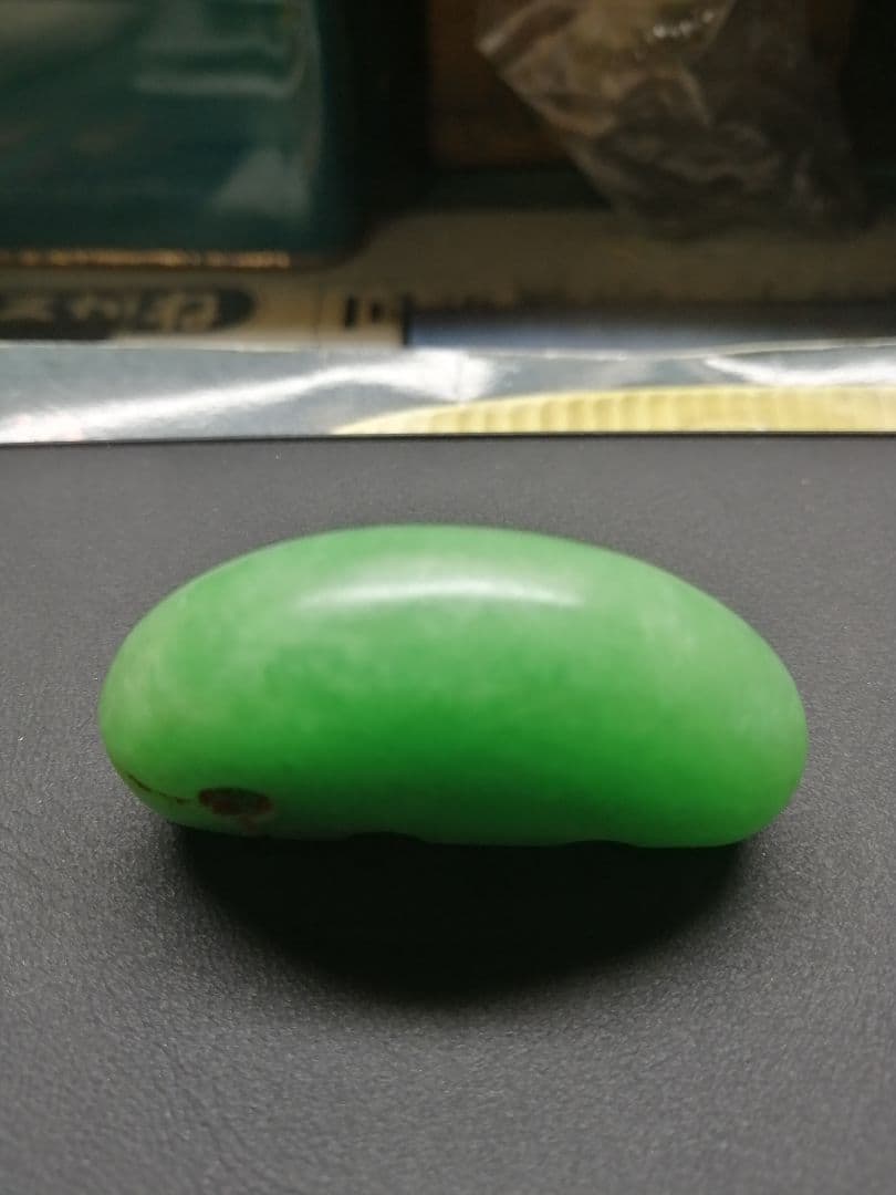 ★古墳期『獣形子持ち翡翠勾玉』出土品。5.0cm。【巨大勾玉】凄い迫力です。