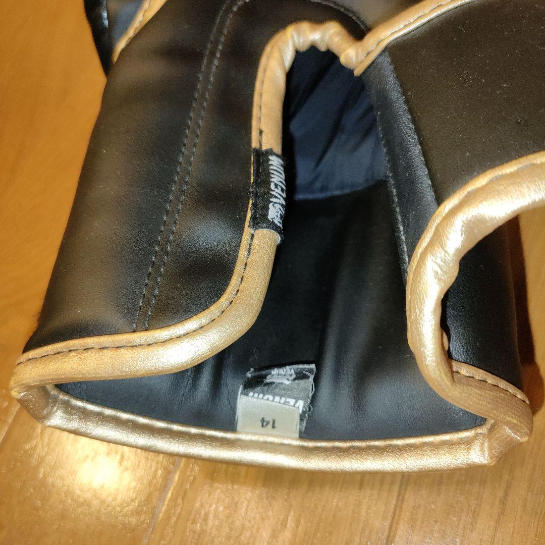 美品 VENUM エリート ボクシング グローブ 14oz ダークカモ/ゴールド