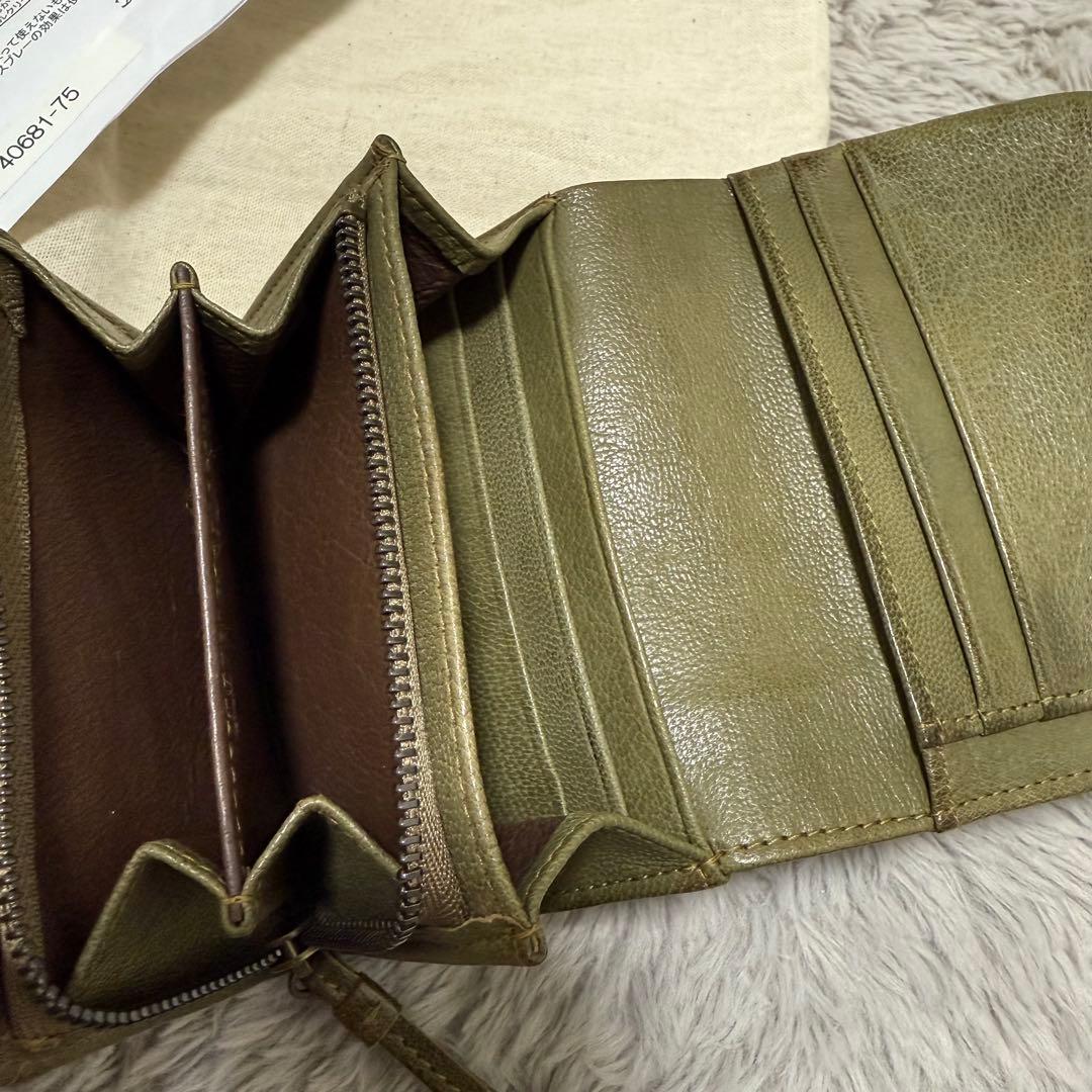 genten ゲンテン ゴート 山羊革 二つ折り財布