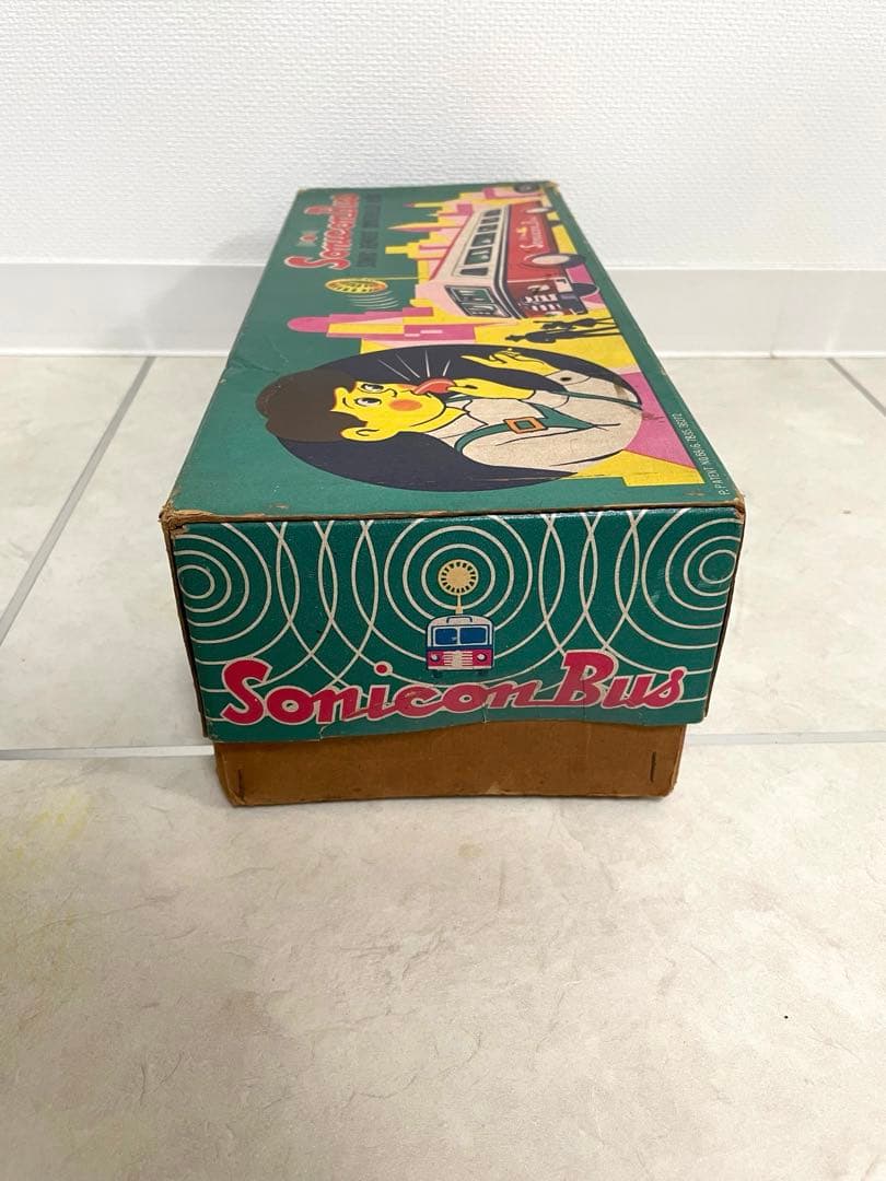 超激レア マスダヤ ブリキ ソニコンバス 赤 ブリキ製　昭和レトロ　増田屋