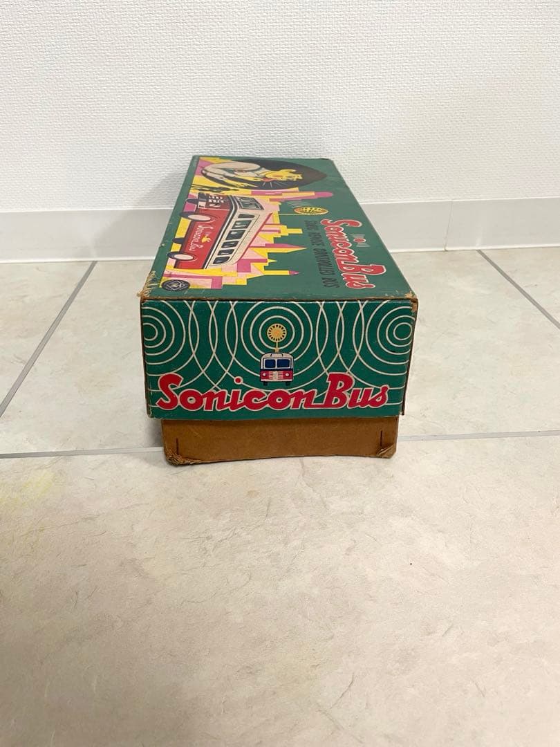 超激レア マスダヤ ブリキ ソニコンバス 赤 ブリキ製　昭和レトロ　増田屋
