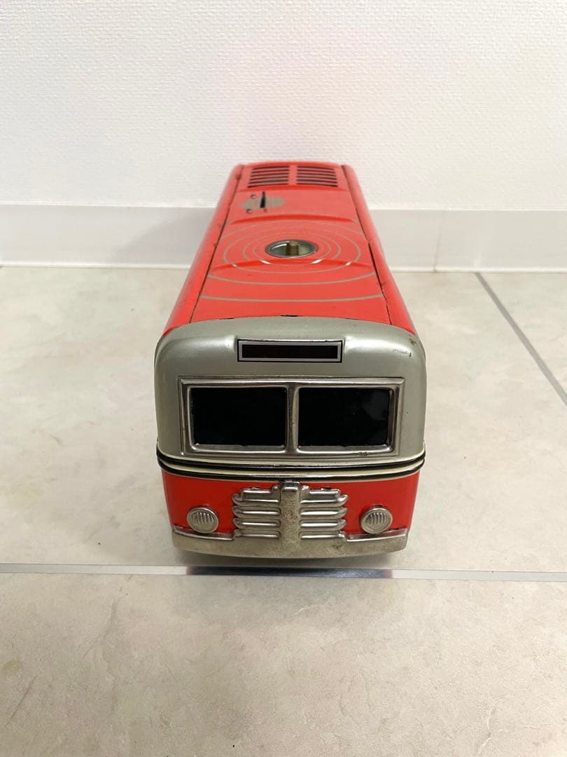 超激レア マスダヤ ブリキ ソニコンバス 赤 ブリキ製　昭和レトロ　増田屋