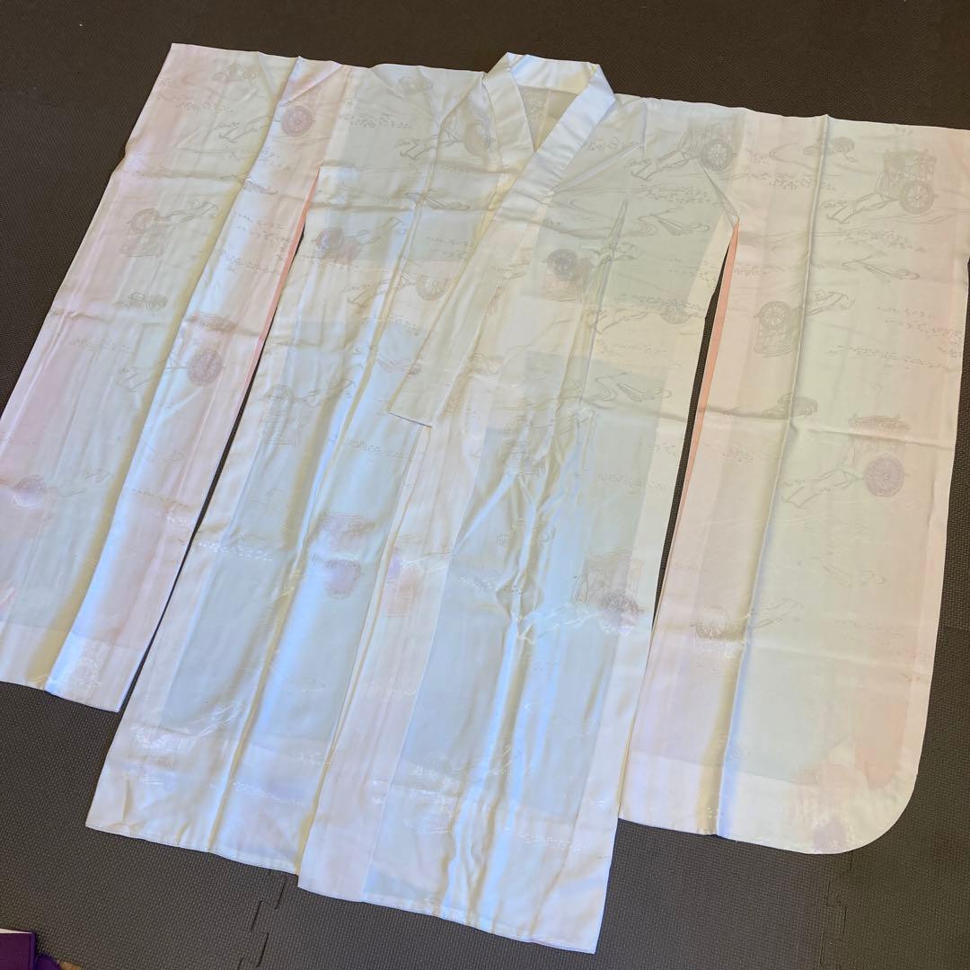 [美品]Courreges 無地振袖　3点セット　ゆう苑