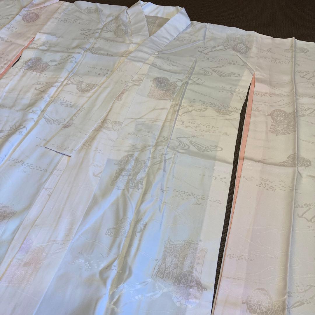 [美品]Courreges 無地振袖　3点セット　ゆう苑