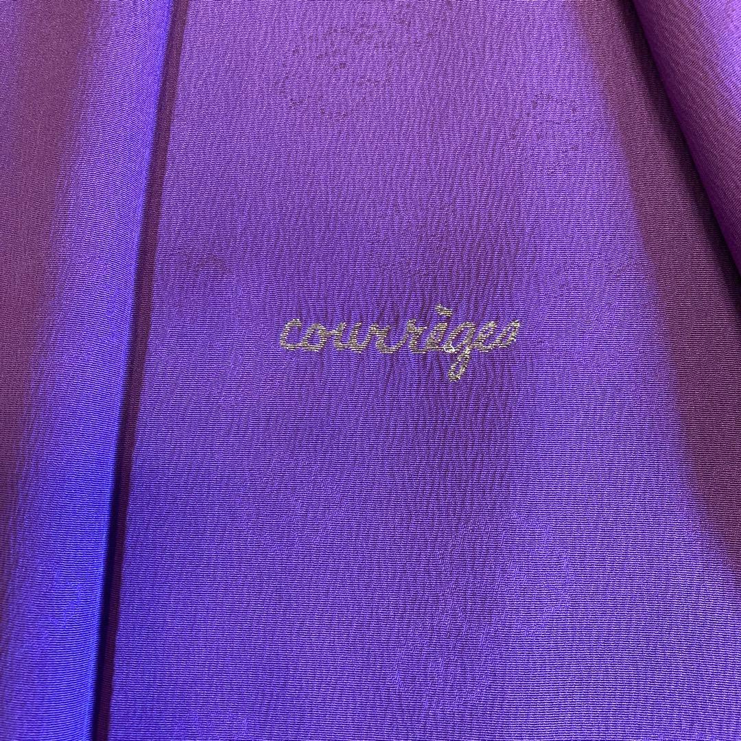 [美品]Courreges 無地振袖　3点セット　ゆう苑