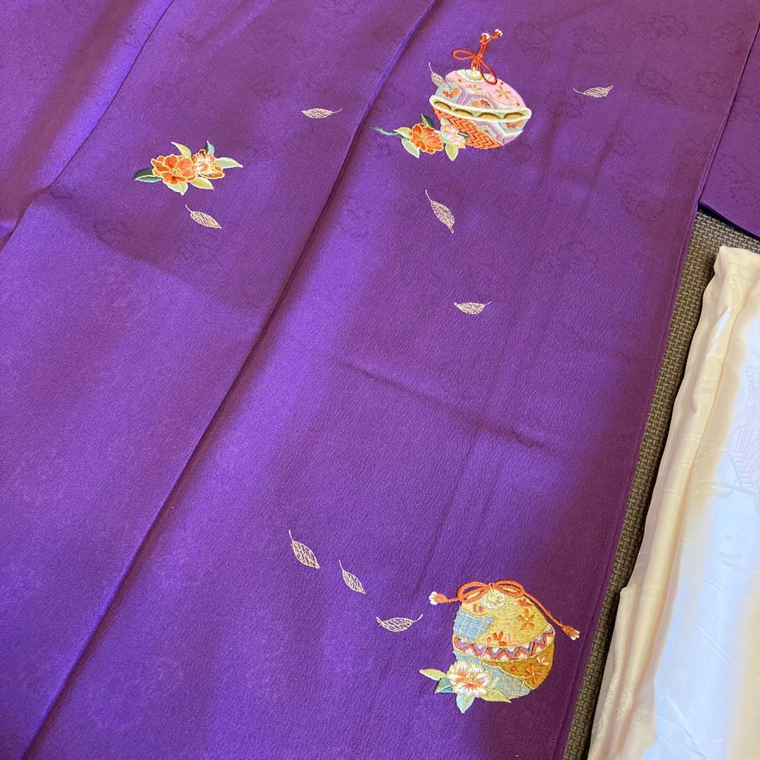 [美品]Courreges 無地振袖　3点セット　ゆう苑