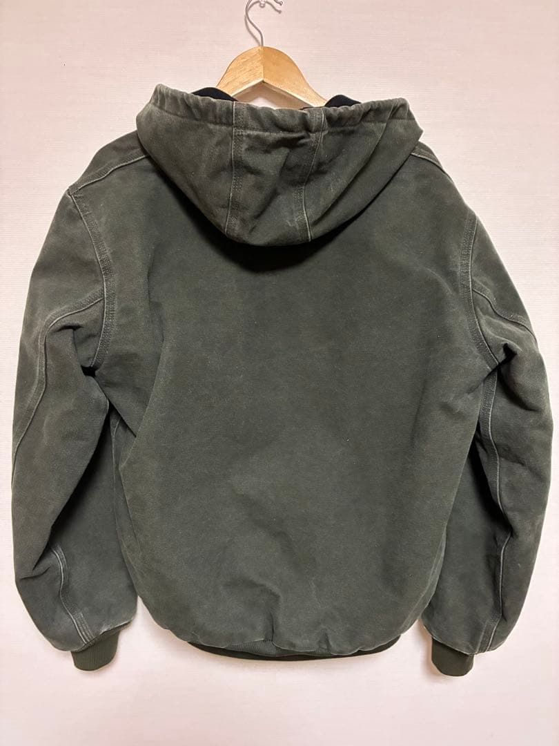 極美品 Carhartt アクティブジャケット J25 MOS モスグリーン M