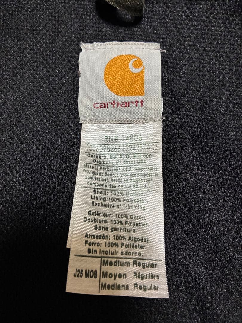 極美品 Carhartt アクティブジャケット J25 MOS モスグリーン M