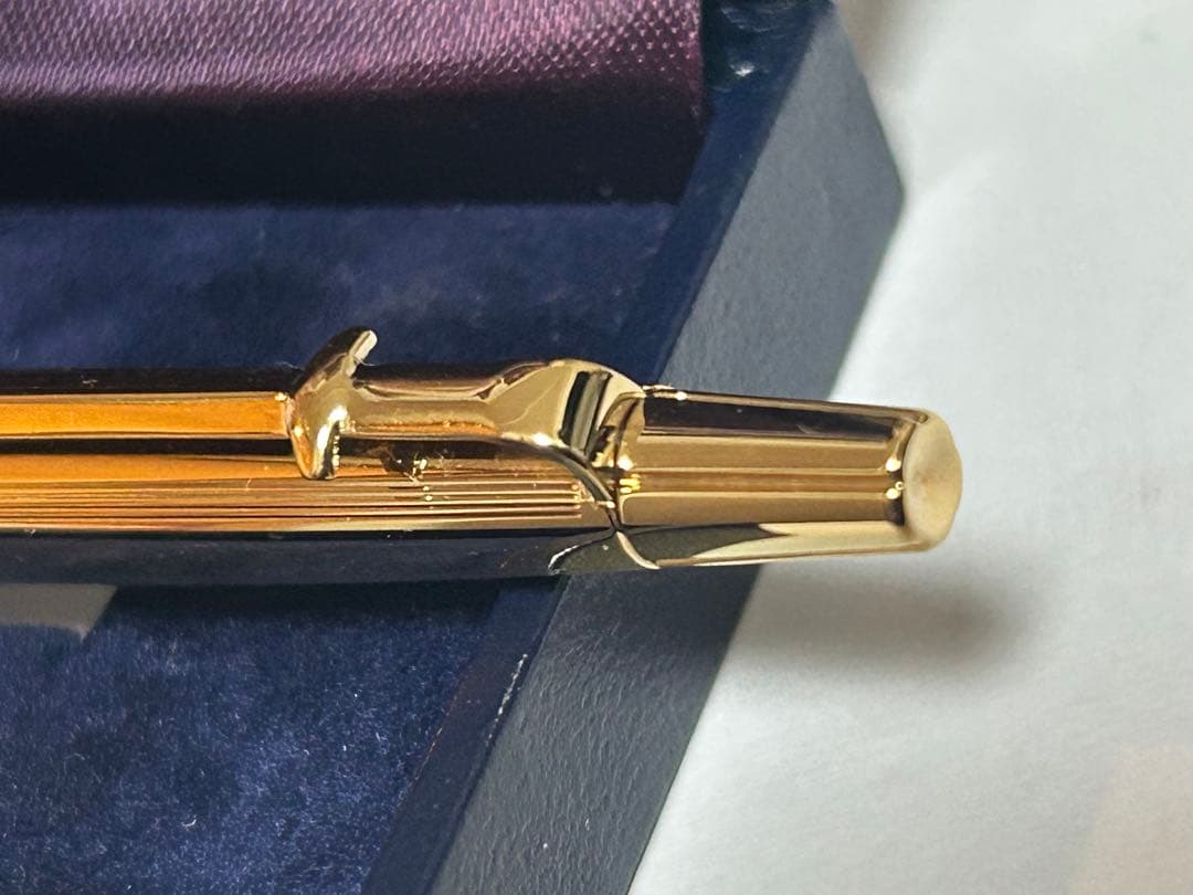 (美品)CARAND’ACHE:カランダッシュゴールドボールペン