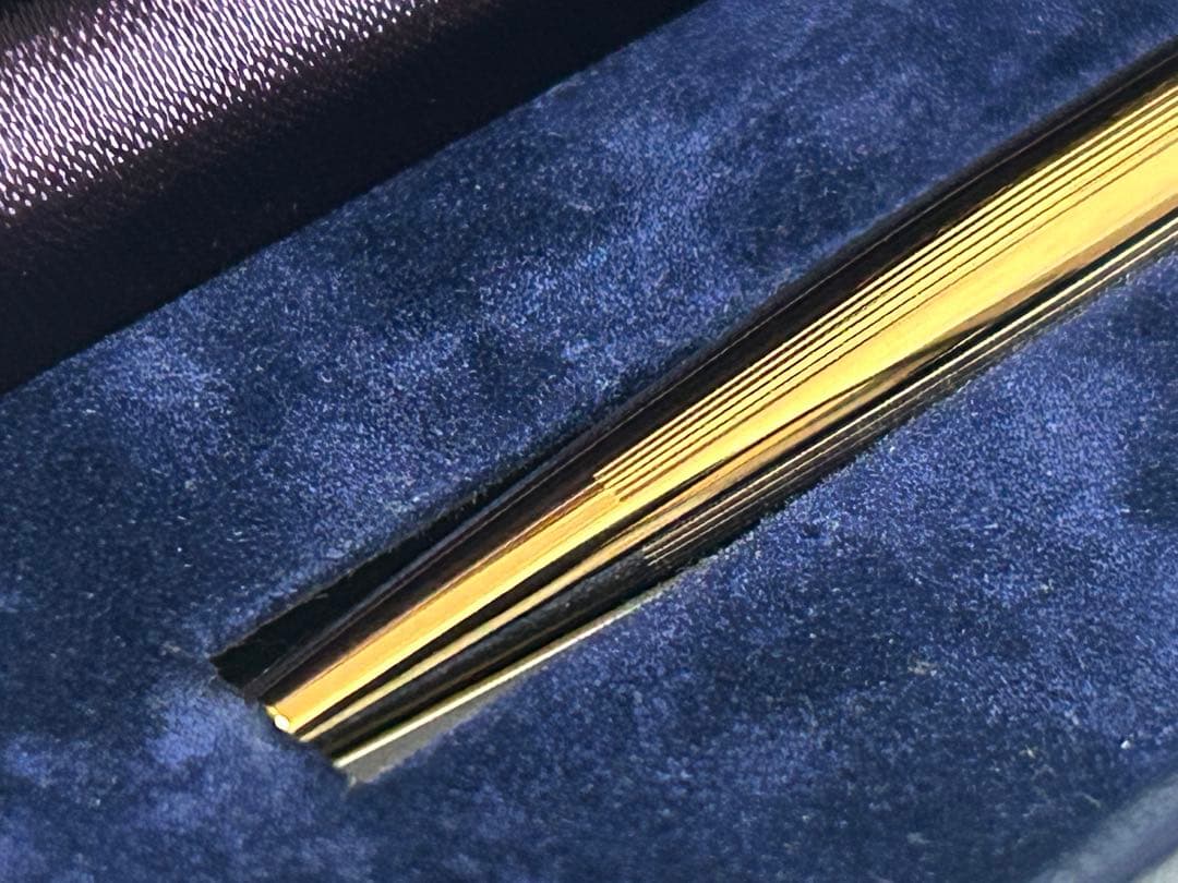 (美品)CARAND’ACHE:カランダッシュゴールドボールペン