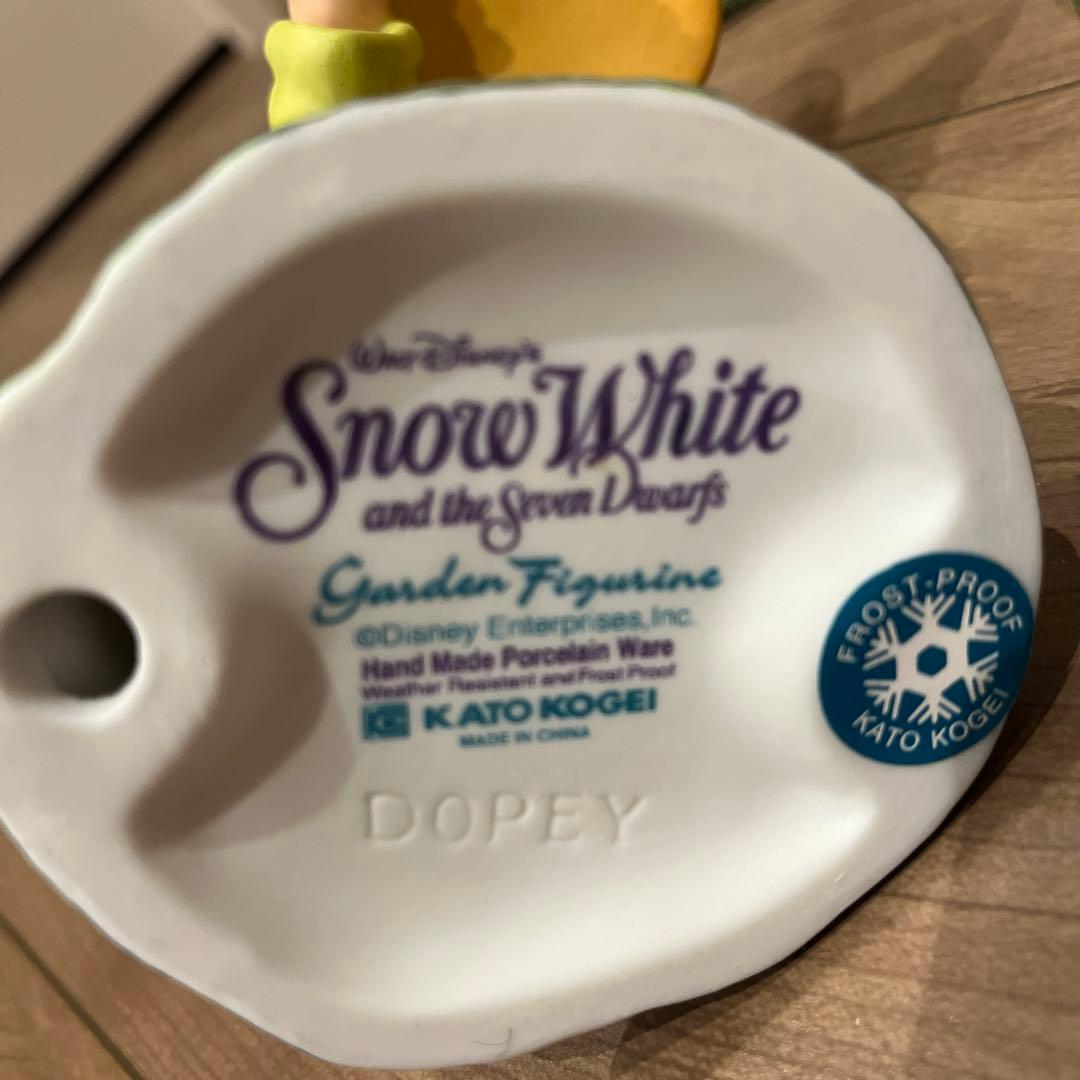 白雪姫ガーデンフィギュア 陶器置物 加藤工芸KATOKOGEI ディズニー超希少