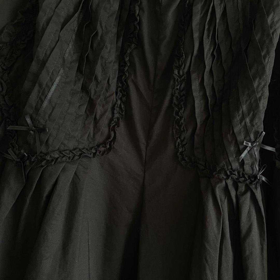 PINK HOUSE　ピンクハウス　フリル付き黒キュロット