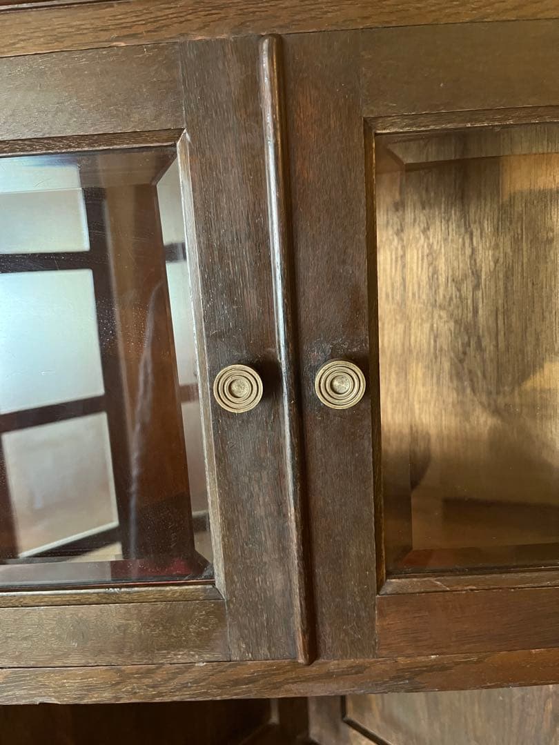 コーナーキャビネット棚アンティークダークブラウンヴィンテージ店舗什器