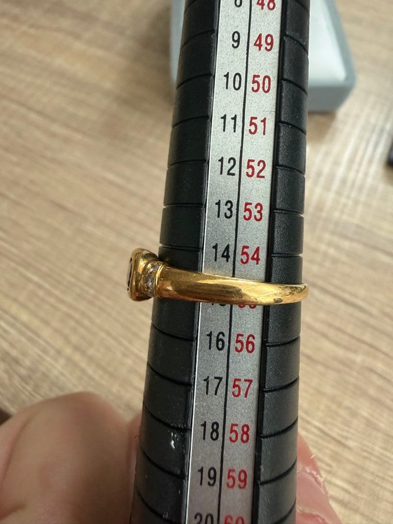 【本日14時まで出品】K18 ゴールド 石付きリング 18金リング