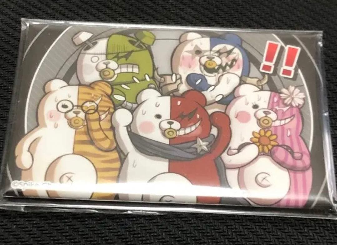 貴重　モノクマ ダンガンロンパ みんなのコロシアイ新学期 スクエア缶バッジ