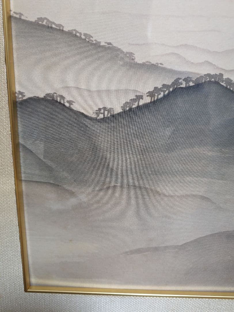 川合玉堂　黎明　複製画