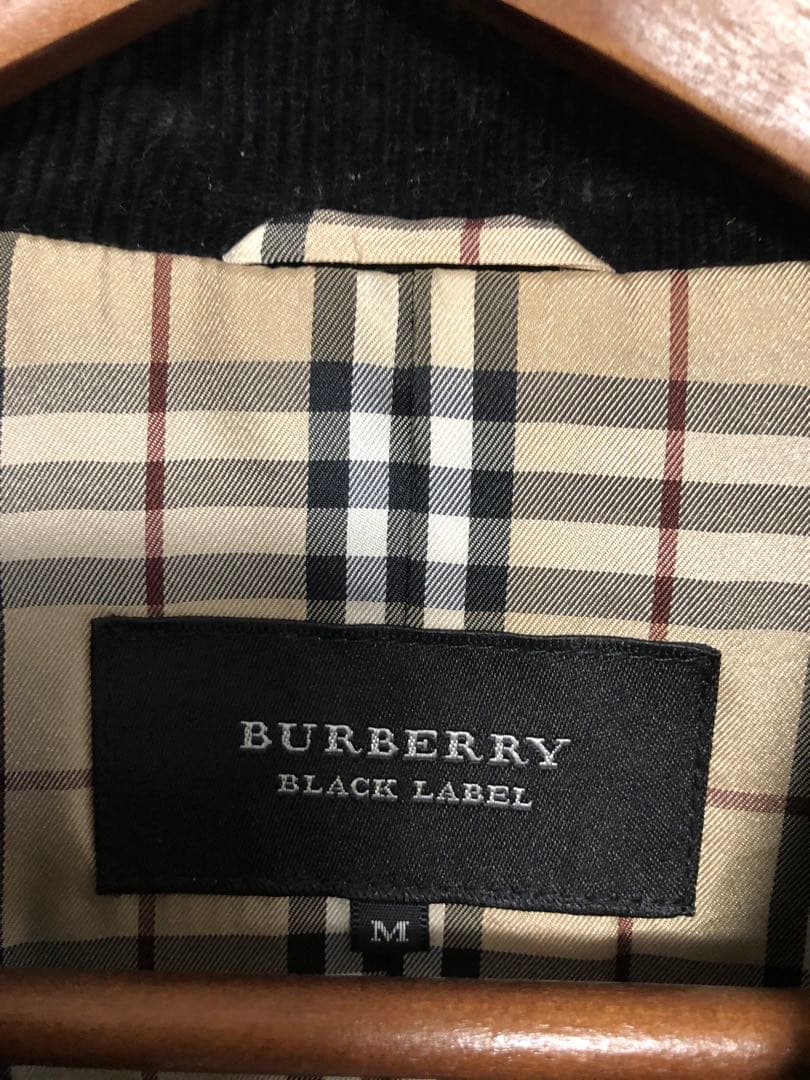 バーバリーブラックレーベル　シングルライダース　レザー　羊革　Burberry
