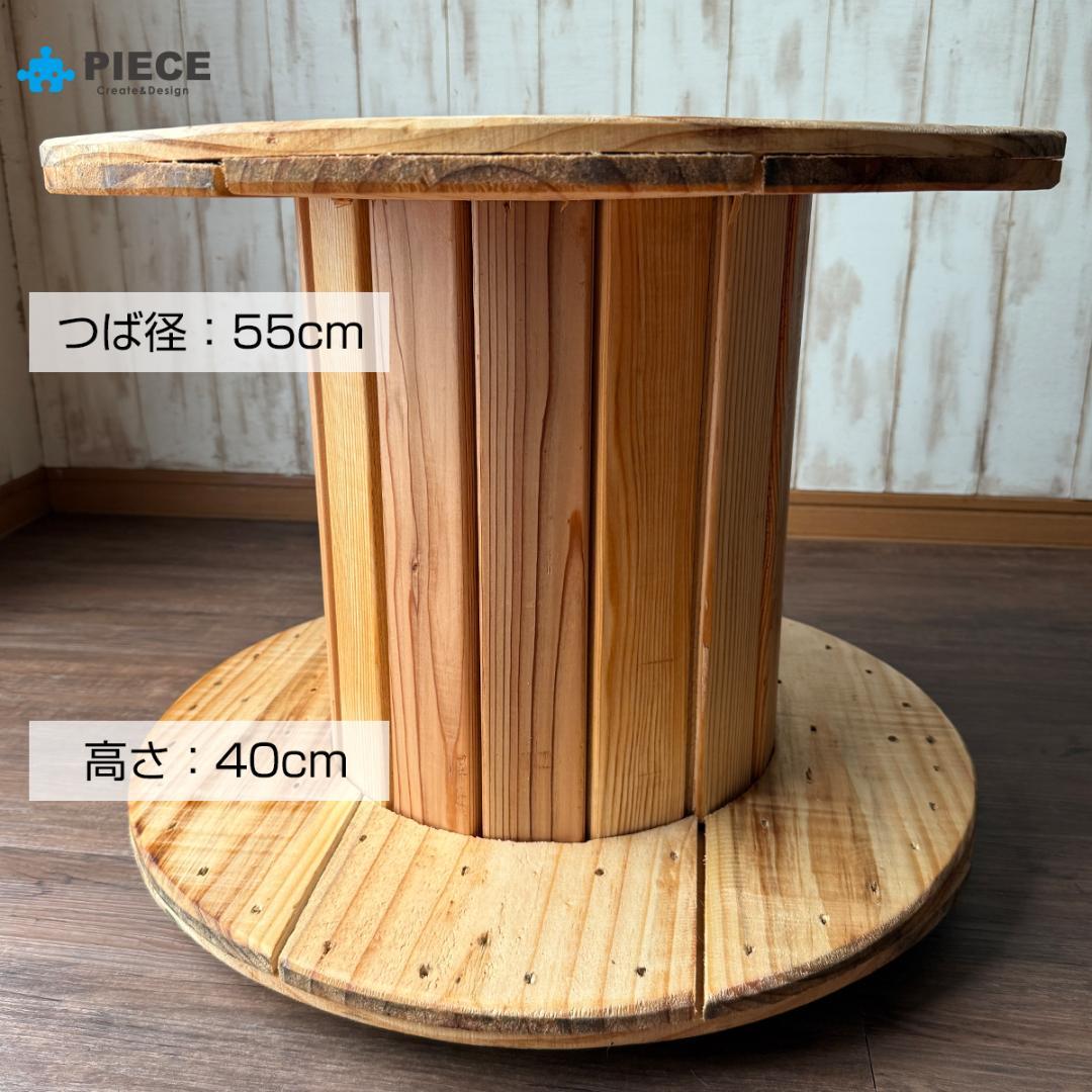 ケーブルドラム 電線ドラム テーブル アメリカン インテリア ガレージ NYC③