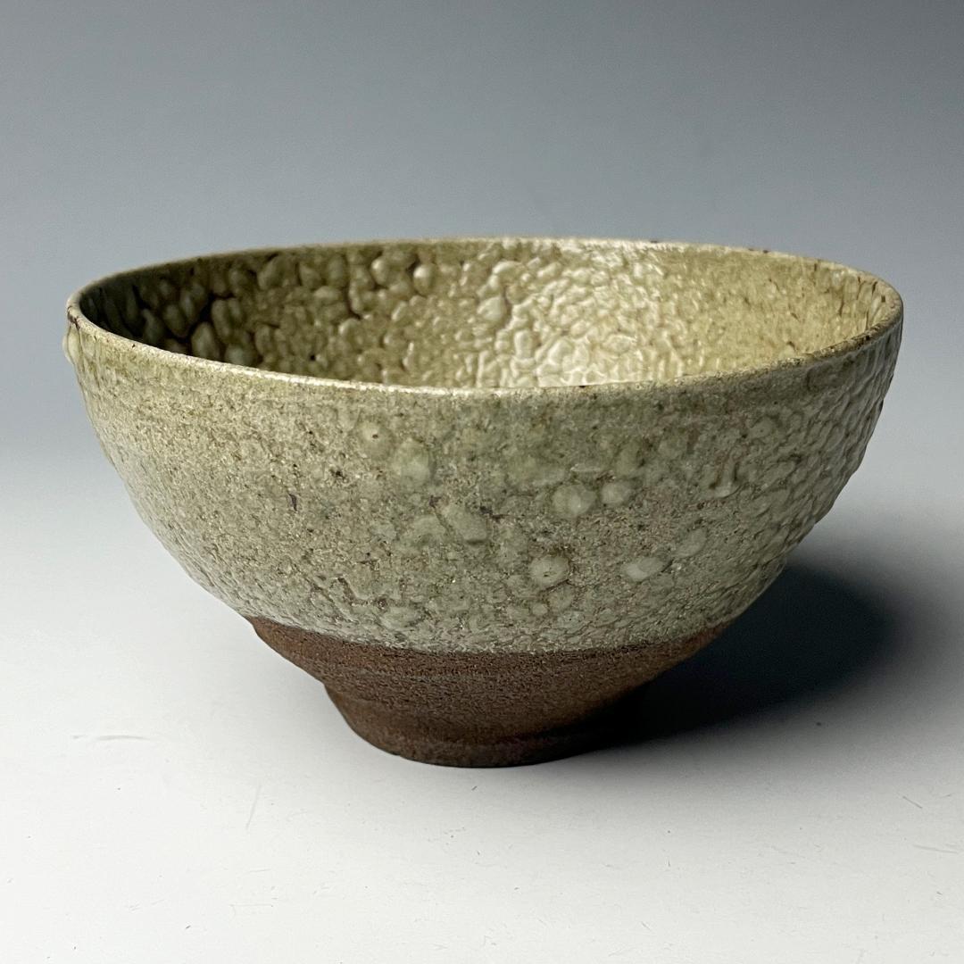 初荷 梅花皮 茶碗 時代物 茶道具 有名小説家蒐集品 SN95