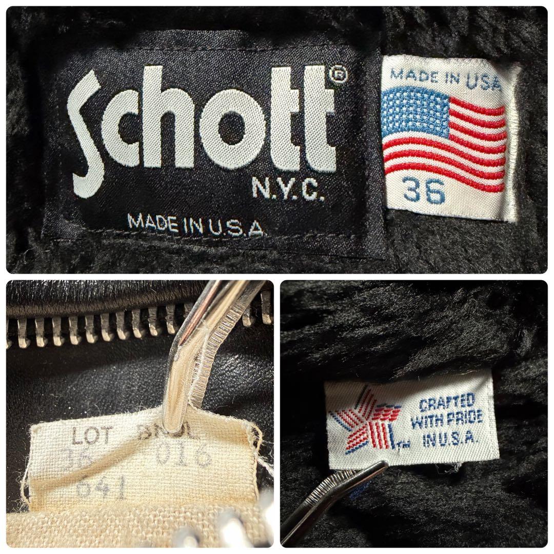 k*e様 【米国製】schott ライダースジャケット　シングル　641 ブラッ