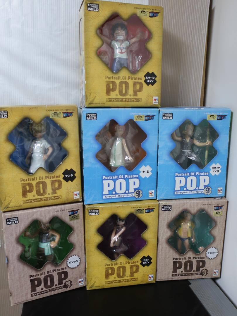 ワンピース　P.O.P　エクセレントモデルMILD　7種 +電伝虫+将軍セット