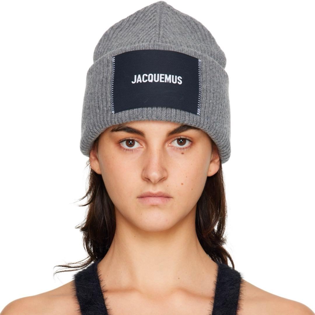 JACQUEMUS グレー ビーニー ニット帽