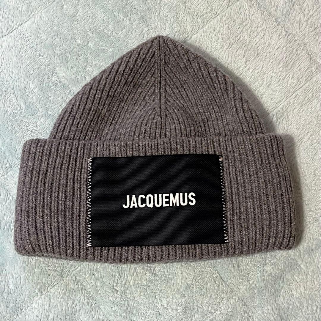 JACQUEMUS グレー ビーニー ニット帽