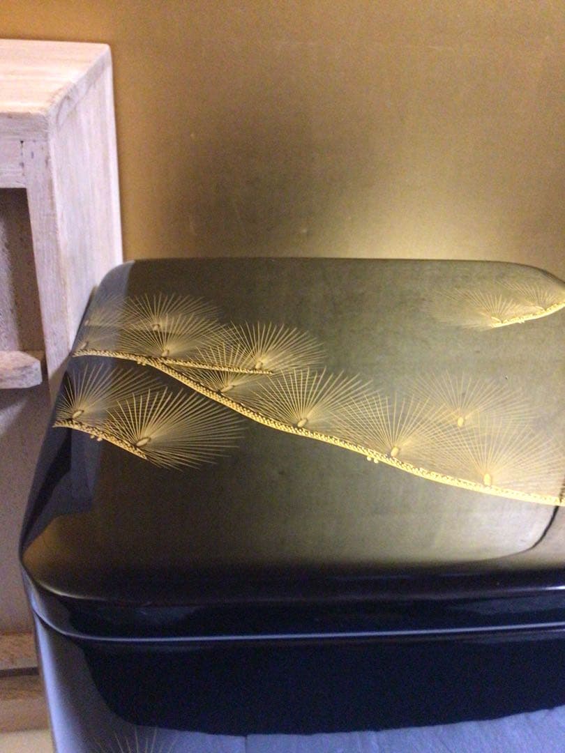 輪島塗 沈金 重箱 共箱付き