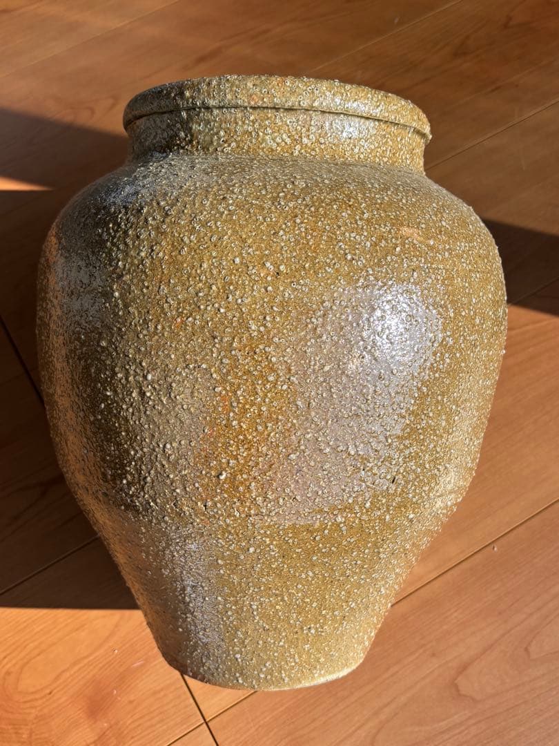 信楽焼　壺　花瓶　生花陶器　アンティーク置物