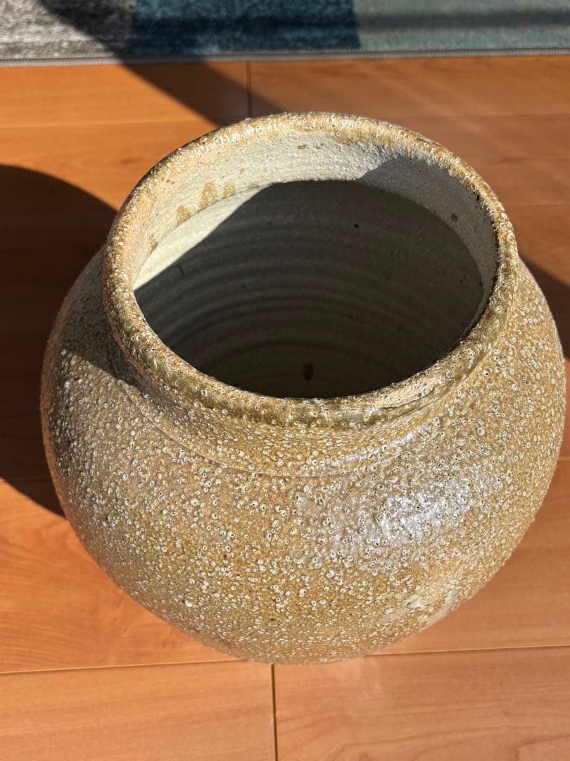 信楽焼　壺　花瓶　生花陶器　アンティーク置物