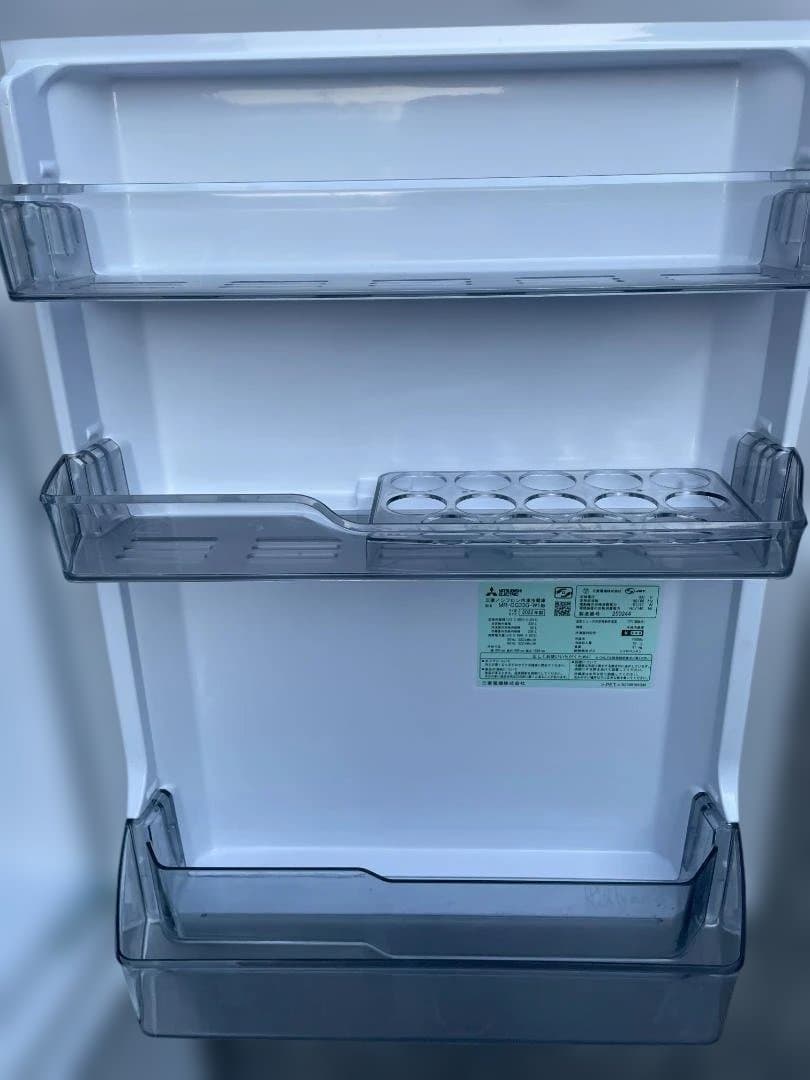 ★動作〇★ 冷蔵庫 三菱 MR-CG33G-W1 330L 2022年製 3ドア
