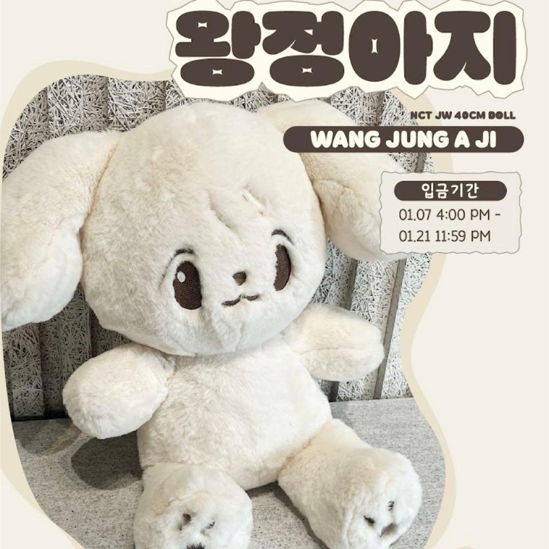 NCT 127 ジョンウ 40cm ぬいぐるみ 왕정아지